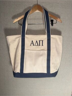 Alpha Delta Pi ADPi canvas tote bag